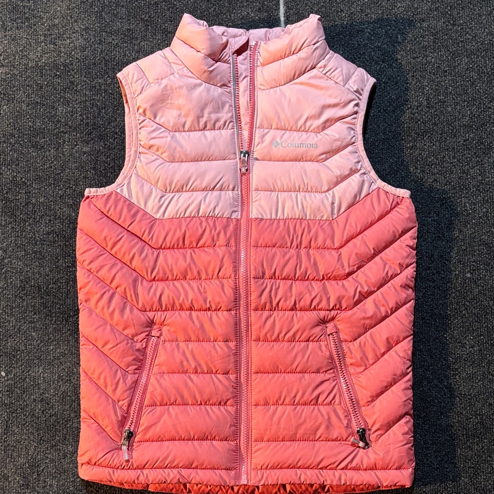 Columbia Kids Coral colored Puffer Vest